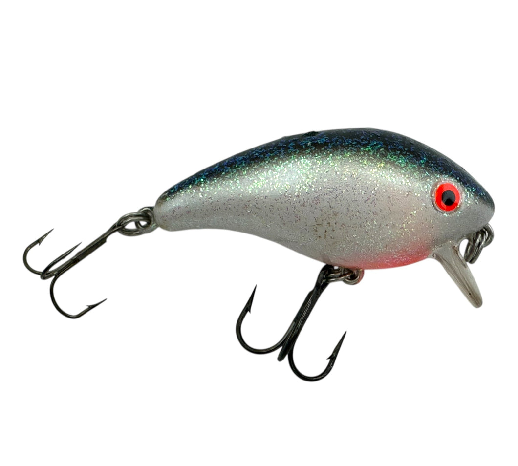 MANNS BAITS BABY ONE MINUS FISHING LURE. PEARL BLACK BACK CRYSTAGLOW R