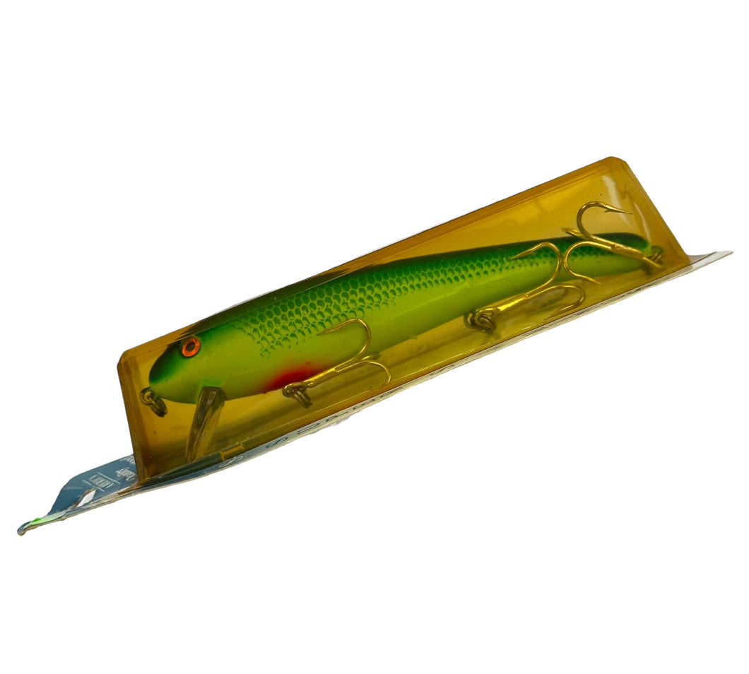 MANNS BAITS SUPER STRETCH 1- Big Fish Jerkbait in GREEN SHAD CHARTREUSE side view