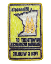 Load image into Gallery viewer, DEPT of NATURAL RESOURCES FISH &amp; WILDLIFE PATCH. MINNESOTA CONSERVATION OFFICER PATCH.
