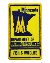 Load image into Gallery viewer, DEPT of NATURAL RESOURCES FISH &amp; WILDLIFE PATCH. MINNESOTA.
