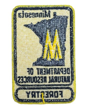 Load image into Gallery viewer, Vintage DEPT of NATURAL RESOURCES FORESTRY PATCH. MINNESOTA CONSERVATION.
