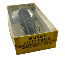 Load image into Gallery viewer, FRED ARBOGAST MUSKY SIZE WOOD JITTERBUG w/ Stamped Box in BLACK 7
