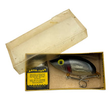 Load image into Gallery viewer, BURROUGHS AQUA BAT Antique Fishing Lure with Retro Box and Aqua Tabs
