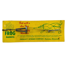 Lade das Bild in den Galerie-Viewer, OLD FROG HARNESS for FISHING. PRESCOTT SPINNER COMPANY + 10,000 LAKES FISHING TACKLE
