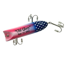 Load image into Gallery viewer, LUHR JENSEN OLD GLORY BASS ORENO Fishing Lure. 9-11 USA Flag Topwater Plug. D
