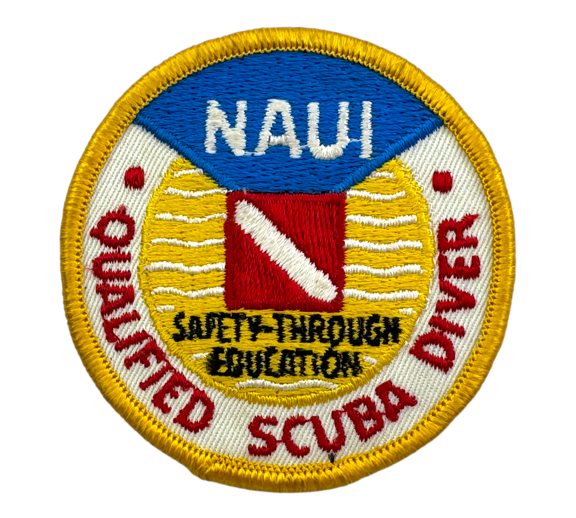 NAUI QUALIFIED SCUBA DIVER VINTAGE DIVERS PATCH – Toad Tackle