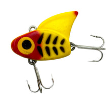 Load image into Gallery viewer, SAIL SHARK Vintage Fishing Lure. Yellow Black Ribs. Left
