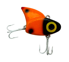 Load image into Gallery viewer, SAIL SHARK Vintage Fishing Lure. ORANGE BLACK DOT. Right
