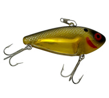 Charger l&#39;image dans la galerie, BOMBER BAITS PINFISH Fishing Lure in CHARTREUSE YELLOW HEAD. Vintage Metaflash Series Lipless Crankbait. R
