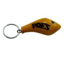 Load image into Gallery viewer, POES LURE COMPANY HAND CRAFTED Cedar Wood FISHING LURE KEYCHAIN
