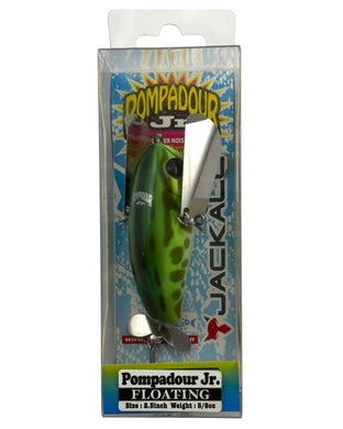 JACKALL JAPAN POMPADOUR JR FLOATING CRAWLER. GREEN FROG.