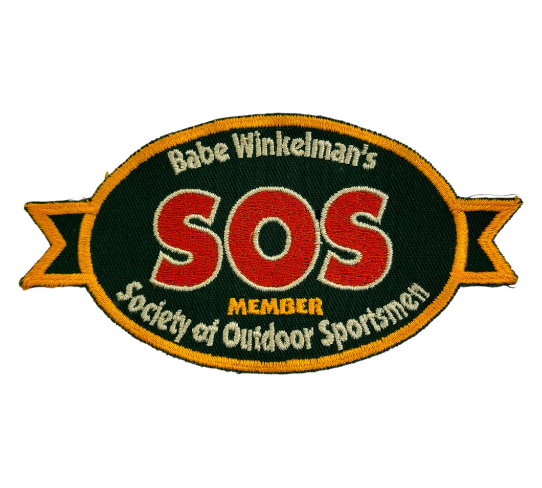 Babe Winkelman pro fisherman sos patch