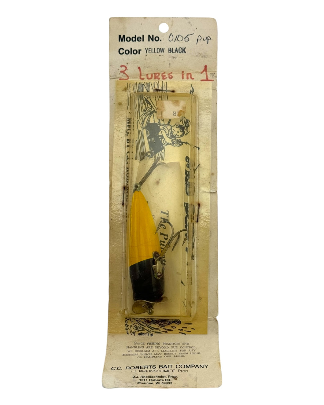 CC ROBERTS BAIT CO THE PUPETTE Fishing Lure