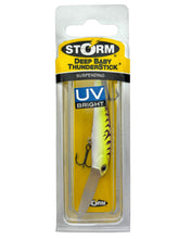 Load image into Gallery viewer, STORM LURES 6 cm DEEP BABY THUNDERSTICK Fishing Lure in PURPLE FIRE UV
