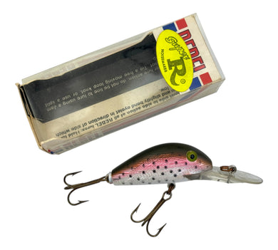 REBEL LURES SUPER R CRANKBAIT. METALLIC RAINBOW TROUT. DR26R RBW