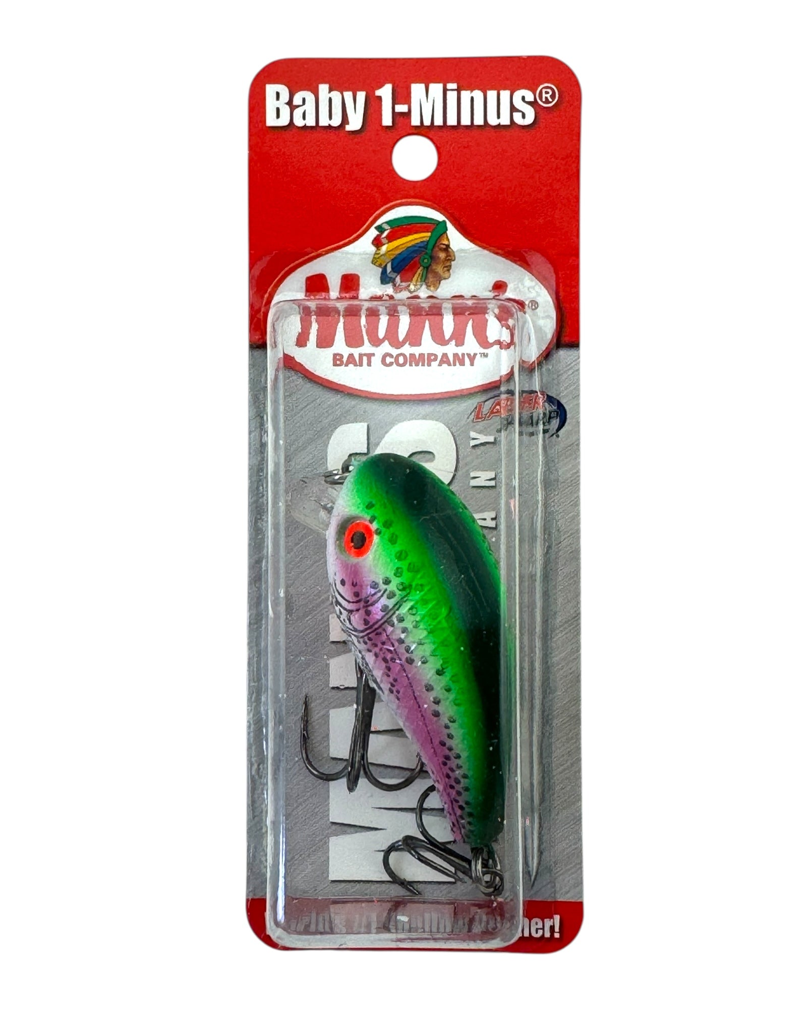 MADE IN USA • MANN'S BAIT COMPANY BABY 1- (ONE MINUS) FISHING LURE • SB488 RAINBOW TROUT