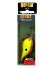 Load image into Gallery viewer, RAPALA LURES DT-6 with SURE SET HOOKS BALSA CRANKBAIT. CHARTREUSE BROWN.
