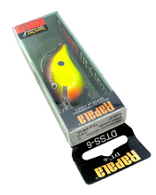 Load image into Gallery viewer, RAPALA LURES DT-6 with SURE SET HOOKS BALSA CRANKBAIT. CHARTREUSE BROWN. dtss-6 chb
