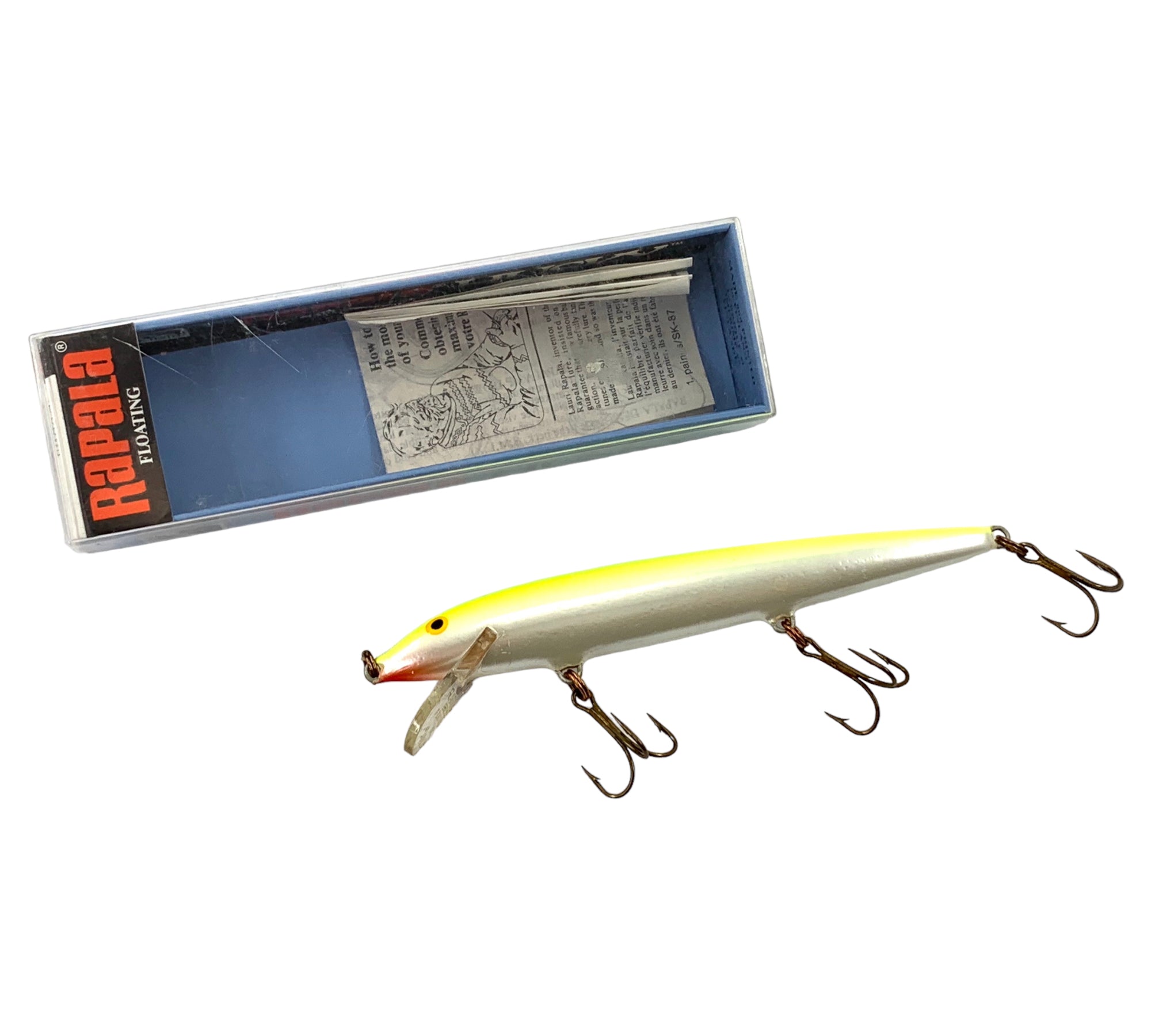 RAPALA HUSKY 13 Fishing Lure —SILVER FLUORESCENT CHARTREUSE – Toad Tackle