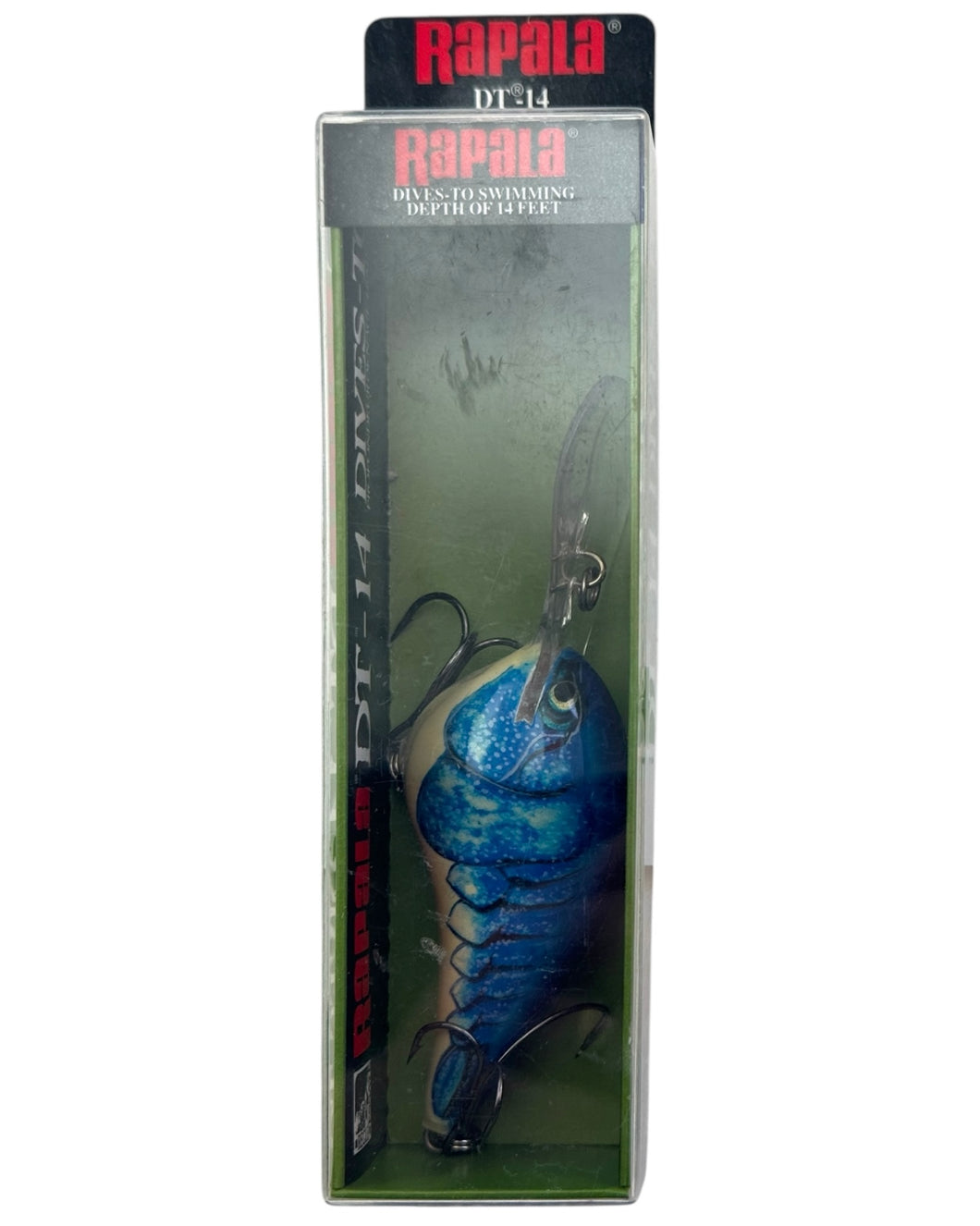 RAPALA LURES MOLTING BLUE CRAW DT14 FISHING LURE