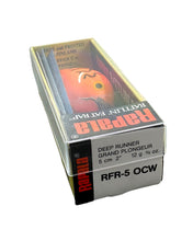 Cargar imagen en el visor de la galería, Box Stats View of RAPALA LURES RATTLIN FAT RAP 5 Fishing Lure in ORANGE CRAWDAD
