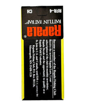 Load image into Gallery viewer, Back Package View of RAPALA LURES RATTLIN FAT RAP 4 Fishing Lure in CHROME
