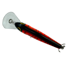 Load image into Gallery viewer, Rare Color BAGLEY LURES BASS N SHAD Balsa Fishing Lure in Black on Red. Salmon Snack. D
