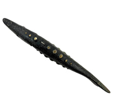 Lade das Bild in den Galerie-Viewer, Rare Sturgeon DFD Wood Decoy. Signed Folk Art Piece by Dave Perkins Duluth Fishing Decoys. brass tacks

