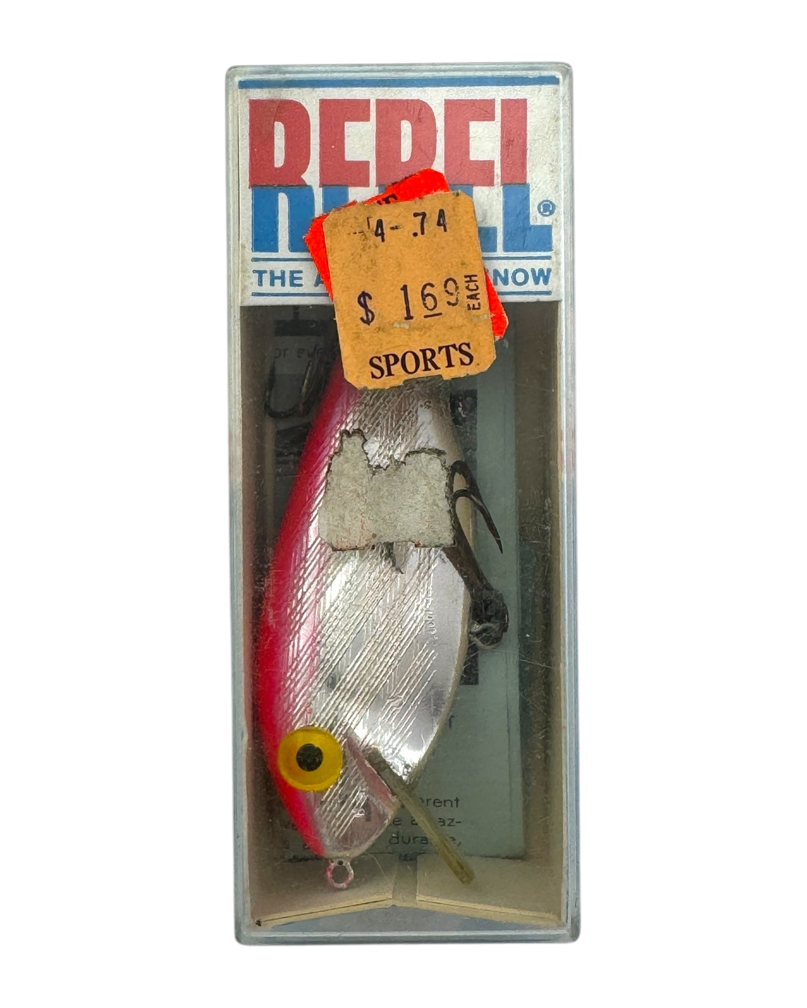 REBEL LURES F62 FLOATER Fishing Lure w/ BOX • F6209 RED BACK Toad Tackle