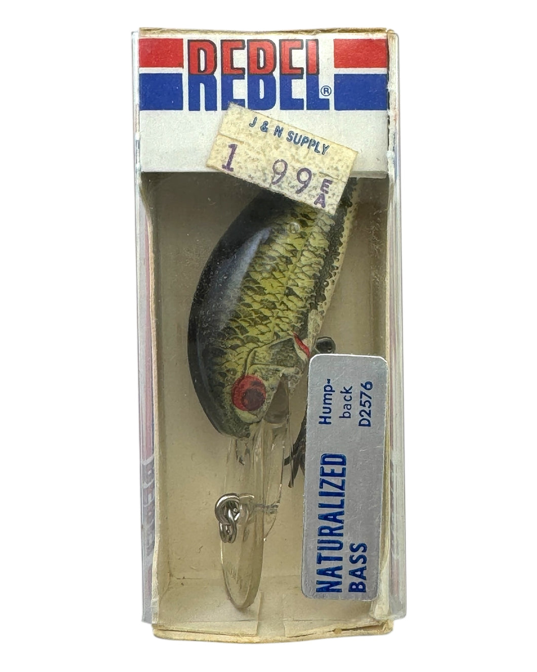 REBEL LURES HUMPBACK FISHING LURE in NATURALIZED BASS D2576
