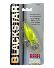 Lataa kuva Galleria-katseluun, Front Package View of Rebel Lures BLACKSTAR Fishing Lure in CHARTREUSE LIME
