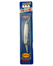 Load image into Gallery viewer, REBEL LURES FASTRAC JOINTED MINNOW Vintage Fishing Lure in SILVER BLACK
