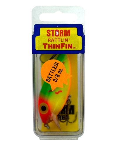 STORM LURES RATTLIN THIN FIN Salmon Fishing Crankbait. RED HOT TIGER.