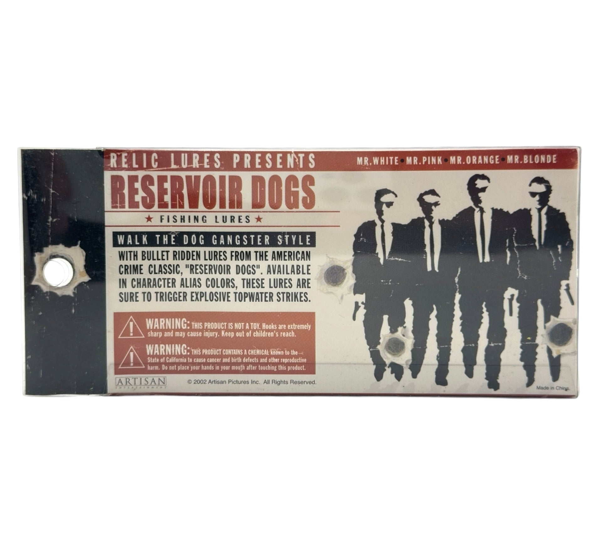 RELIC LURES RESERVOIR DOGS MOVIE FIshing Lure • MR. BLONDE – Toad Tackle