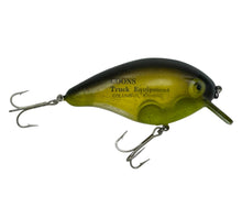 画像をギャラリービューアに読み込む, Rogers Sporting Goods Big Jim advertising FISHING LURE for COON&#39;S TRUCK EQUIPMENT of COLUMBUS, KANSAS. Chartreuse and Black Crankbait. R
