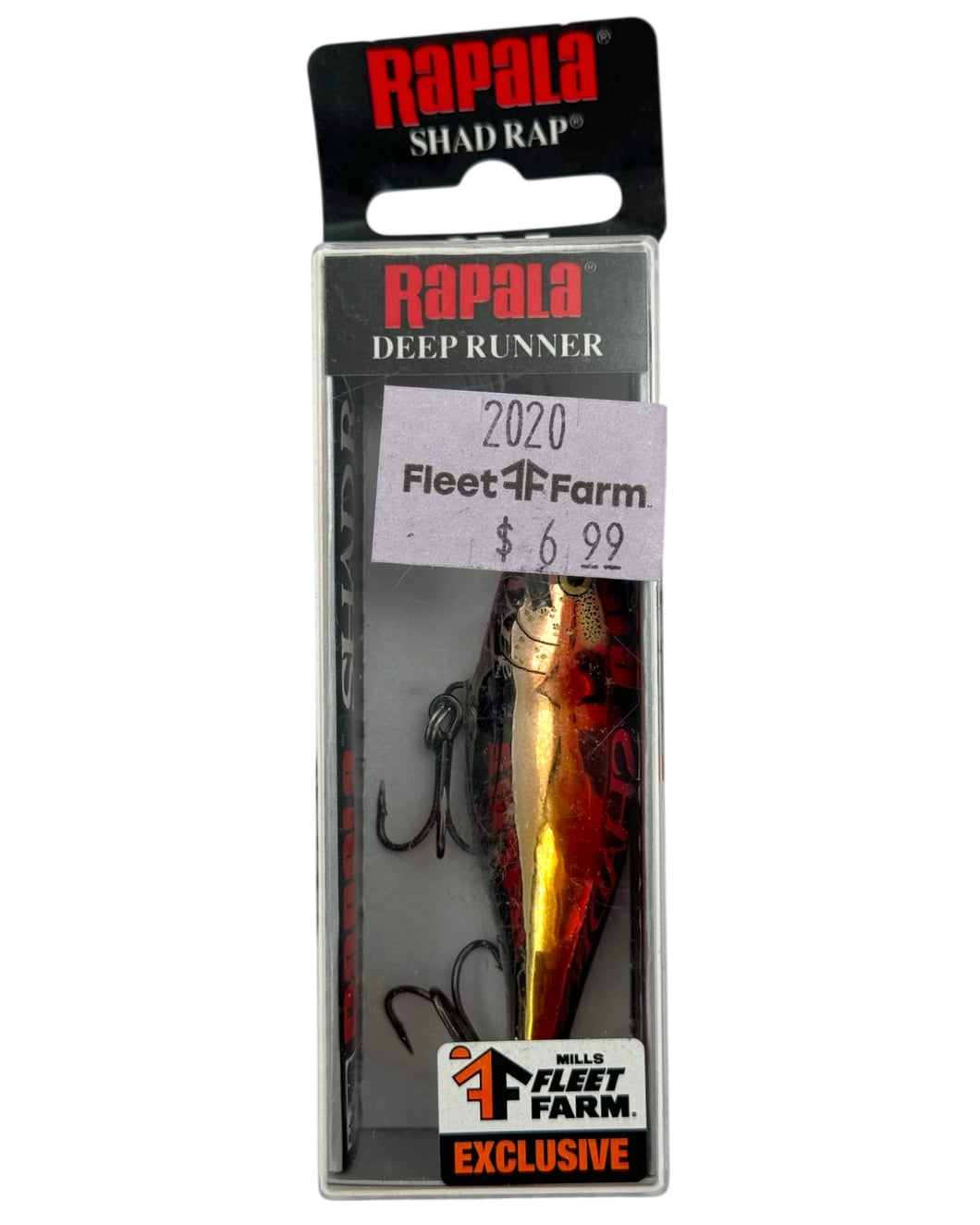 RAPALA LURES SHAD RAP Fishing Lure in RUSTY MONKEY. Fleet and Farm Special Edition Color.