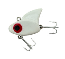 Load image into Gallery viewer, SAIL SHARK Vintage Fishing Lure. White Red Eye. Left
