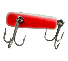 Load image into Gallery viewer, SAIL SHARK Vintage Fishing Lure. BLACK FIN FLUORESCENT RED BELLY. Ventral. 
