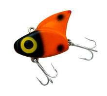 Load image into Gallery viewer, SAIL SHARK Vintage Fishing Lure. ORANGE BLACK DOT.Left
