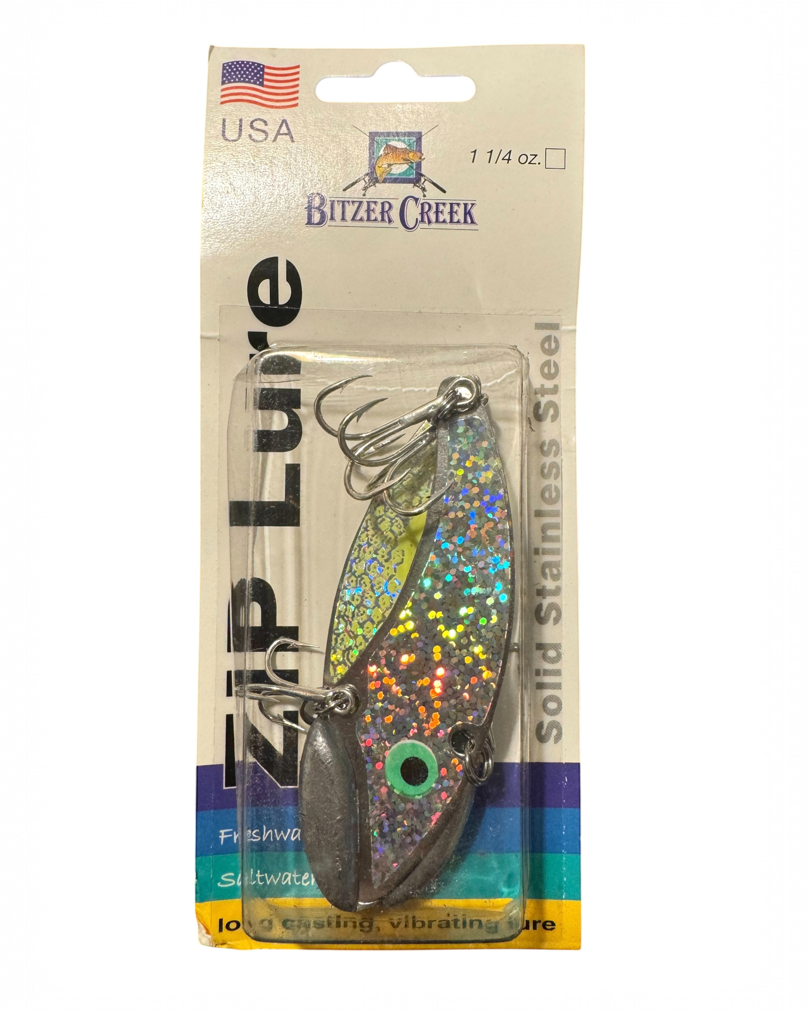 BITZER CREEK ORIGINAL ZIP LURE BLADE BAIT • SALMON COHO – Toad Tackle