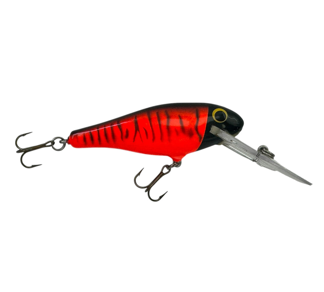 Rare Color BAGLEY LURES BASS N SHAD Balsa Fishing Lure in Black on Red. Salmon Snack. R