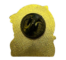 Load image into Gallery viewer, VINTAGE TRAVEL SOUVENIR from SEWARD ALASKA. JUMPING SALMON PIN Back
