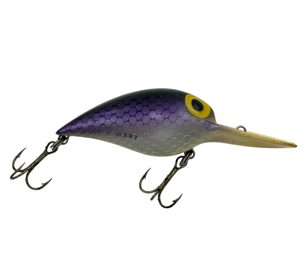 Old School Wiggle Wart with Side Stamp from Storm Fishing Lures. Rare Purple Scale.