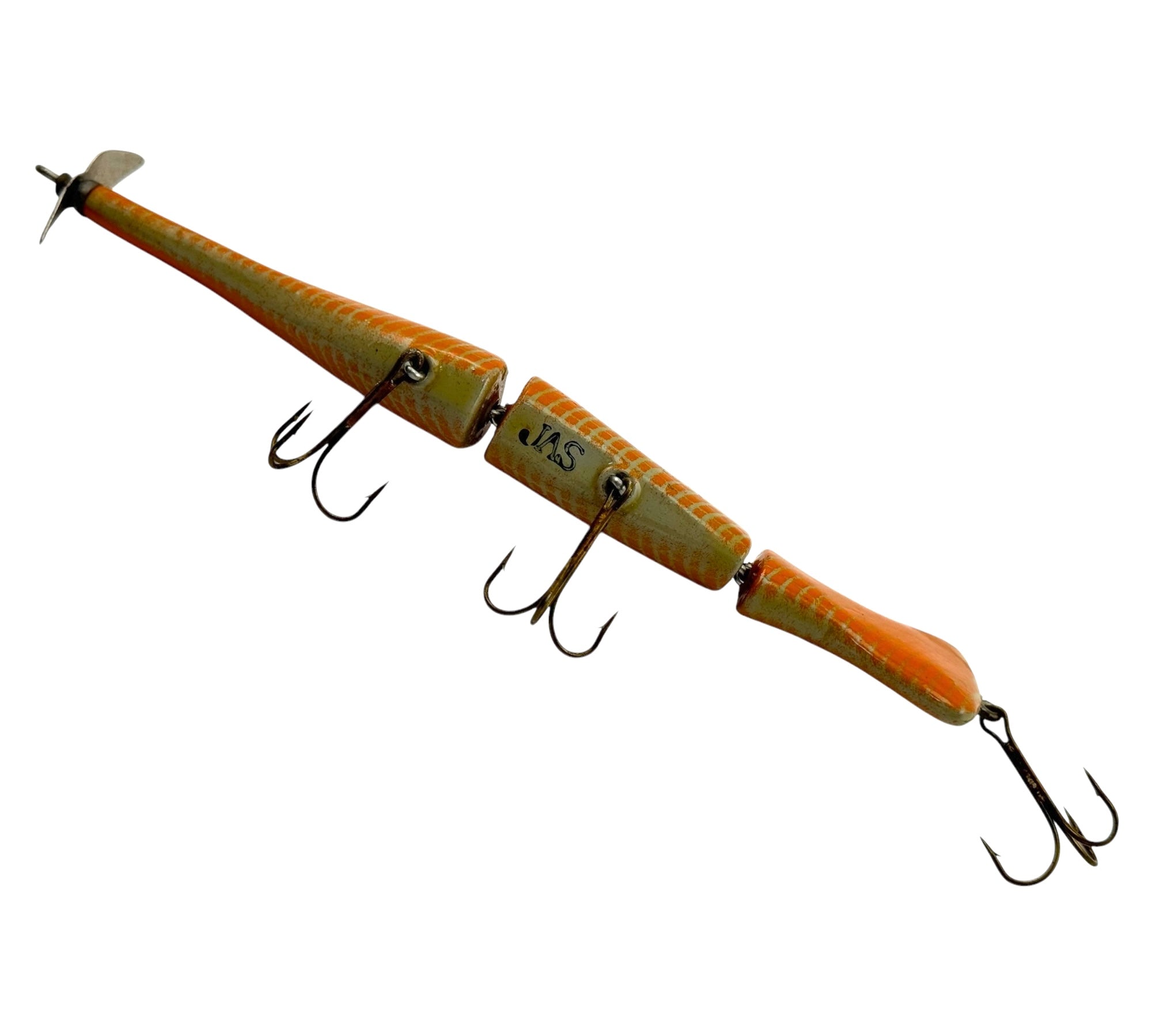 JAS LURES by JIM SMITH WOOD DECOY FISHING LURE • JOINTED GAR – Toad Tackle