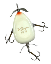 Load image into Gallery viewer, PFLUEGER KENT FROG FISHING LURE. CANOE BOX. WHITE ENAMEL signed 1999
