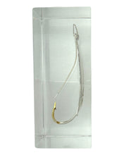 Load image into Gallery viewer, JOHNSONS SILVER MINNOW Spoon Fishing Lure. Anniversary Edition. bared hook
