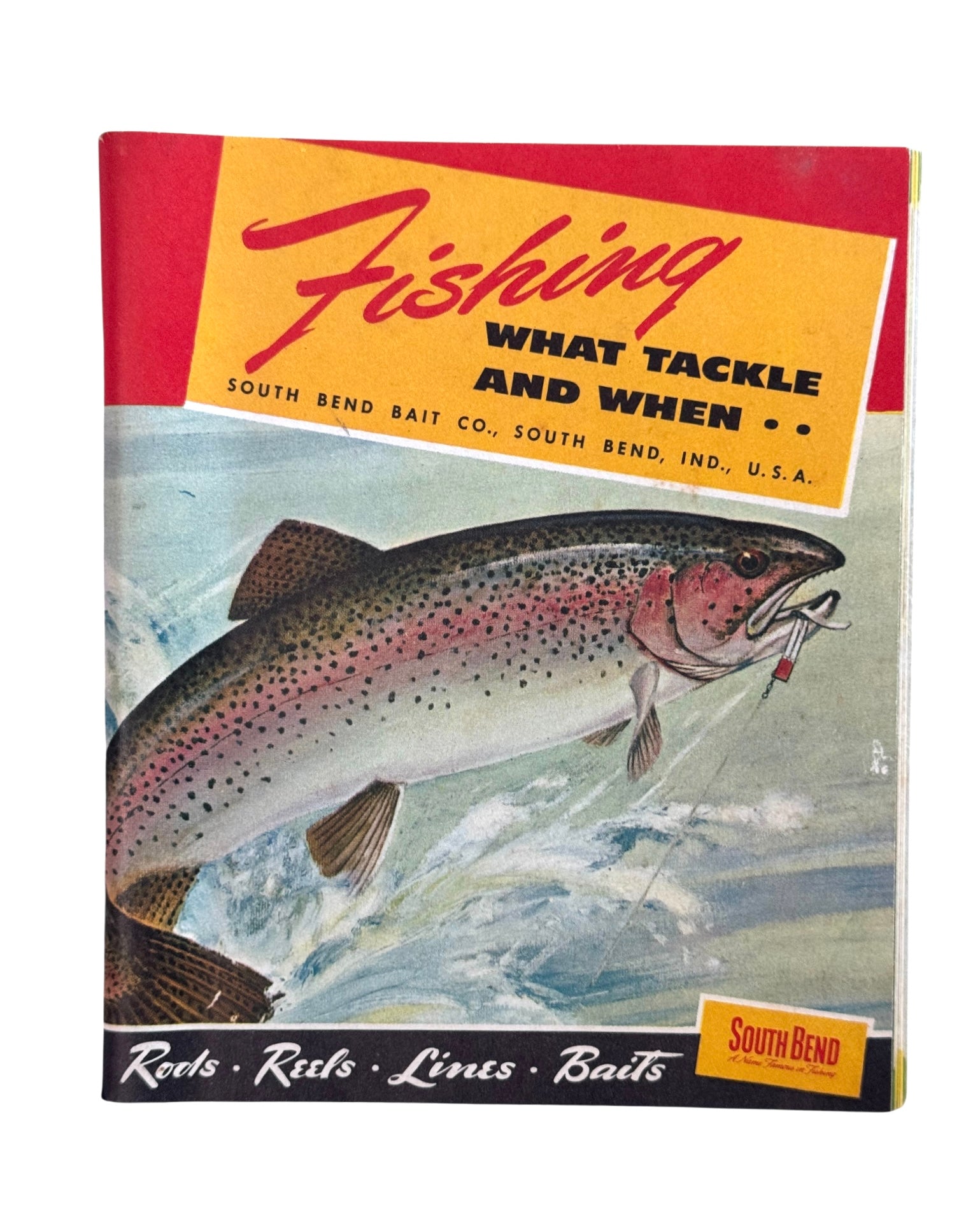 SOUTH BEND BAIT CO 1950 CATALOG  ANTIQUE FISHING EPHEMERA  Toad Tackle