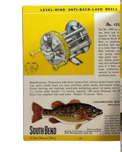 Load image into Gallery viewer, South Bend 1948 Catalog. Old Fishing Lure Information. No. 1000 fishing reel
