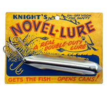 Charger l'image dans la galerie, KNIGHT'S NOVEL-LURE on VINTAGE GRAPHICS CARD. MPLS, MN. stainless
