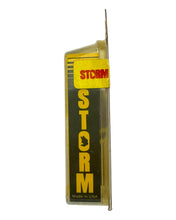 Load image into Gallery viewer, STORM LURES WIGGLE WART Fishing Lure in PURPLE SCALE. Model V 1 Red Label Box STORM BASS LOGO
